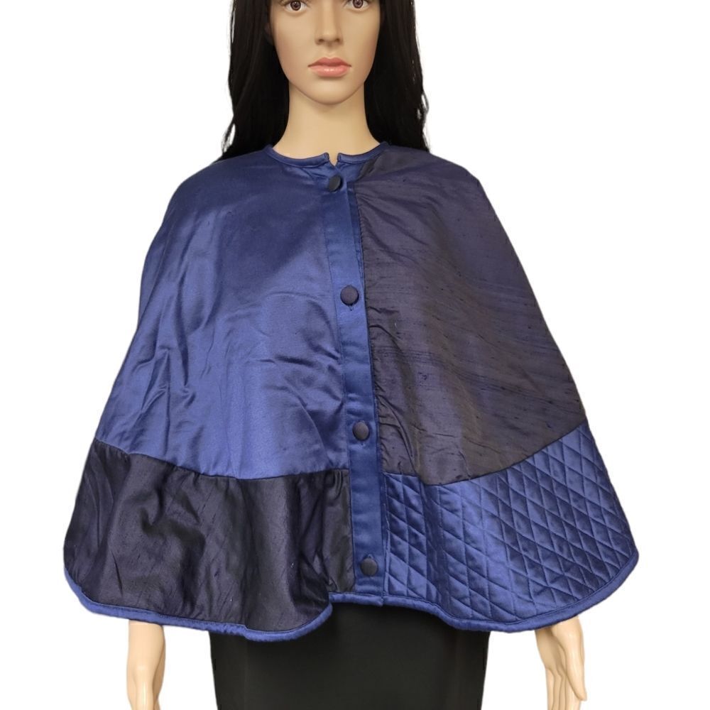 Vintage Satin Silk Cape Shawl